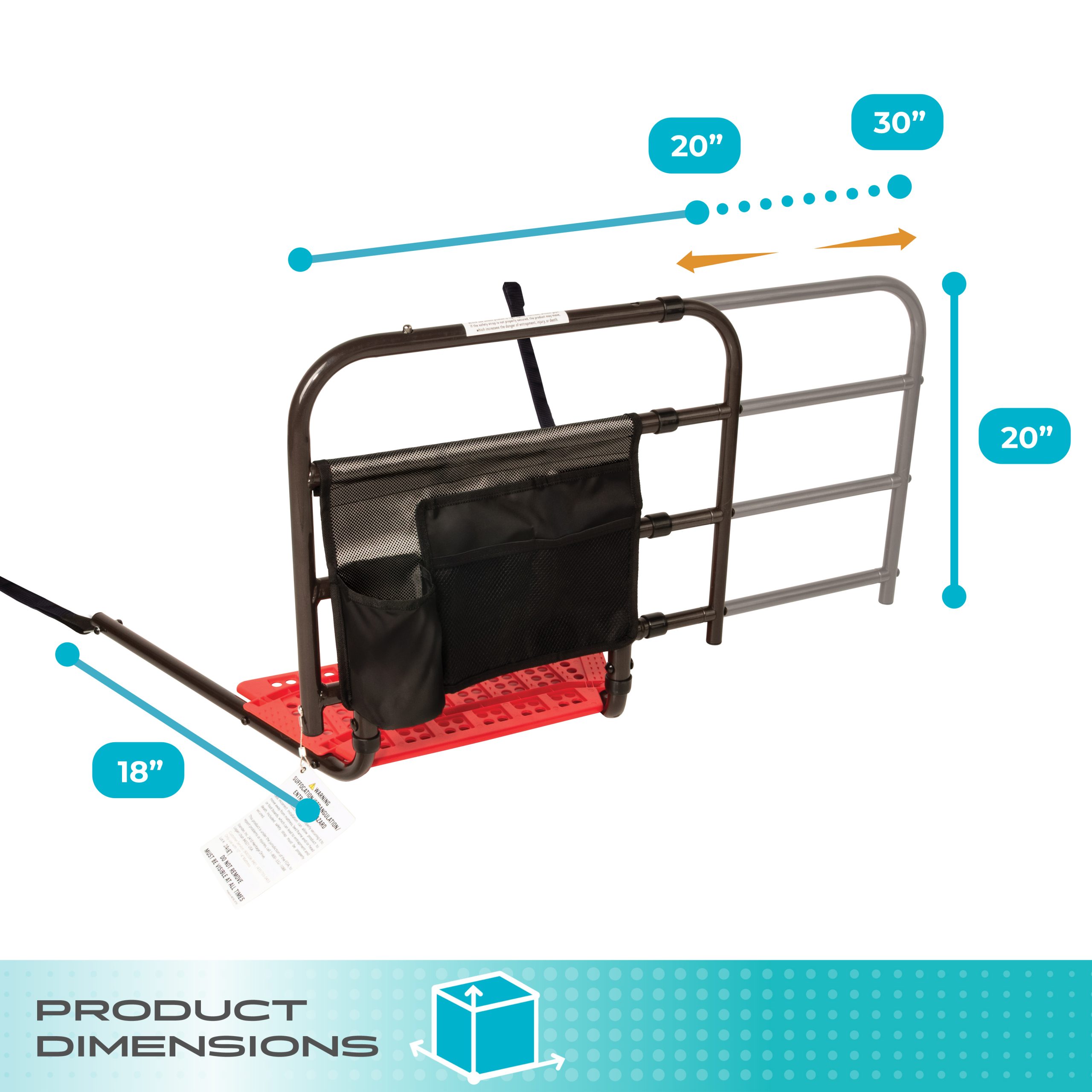 8000 Wonder EZ Adjust Bed Rail - Image 9