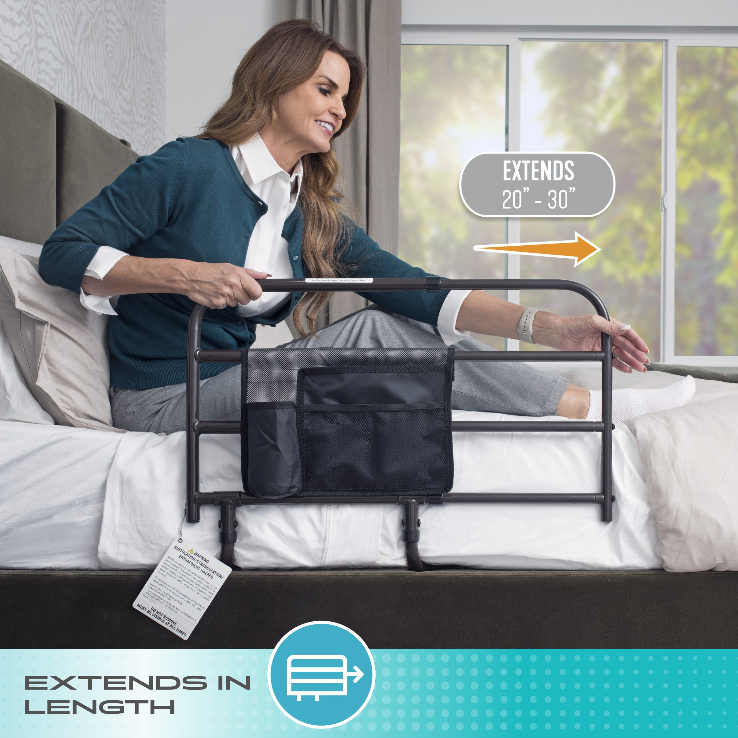 8000 Wonder EZ Adjust Bed Rail - Image 3
