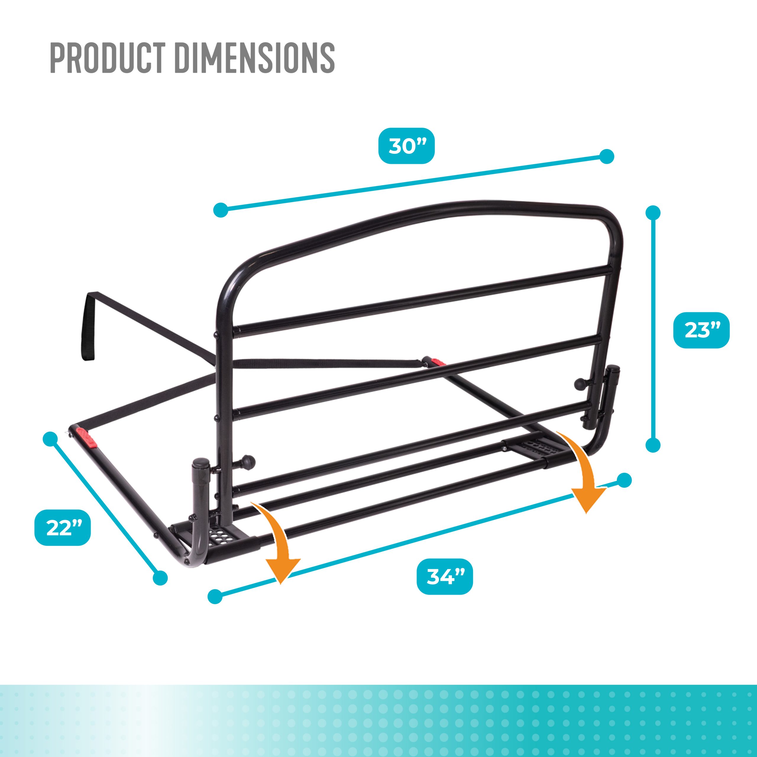 8050 30" Safety Bedrail - Image 8