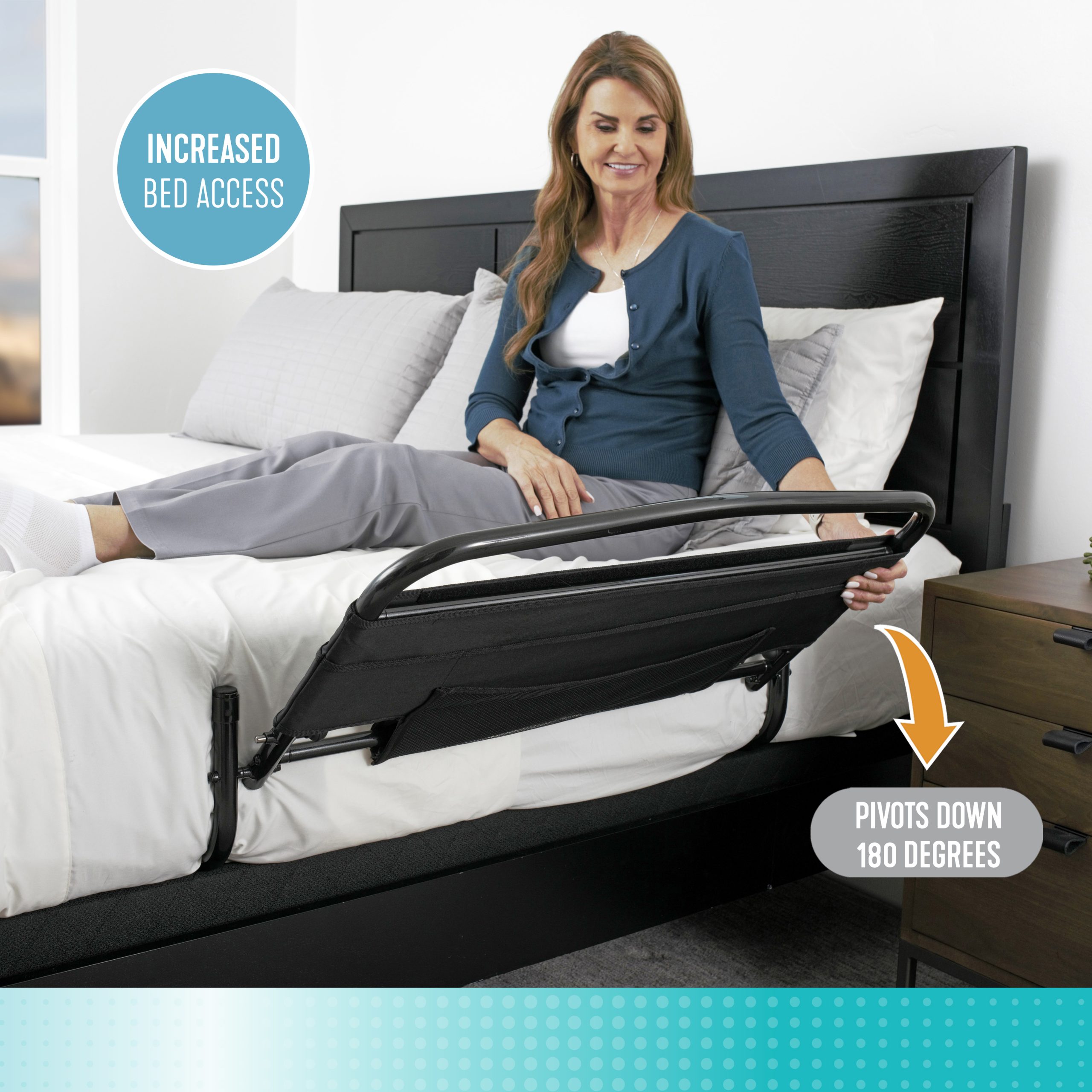 8051 30" Safety Bed Rail & Padded Pouch - Image 4