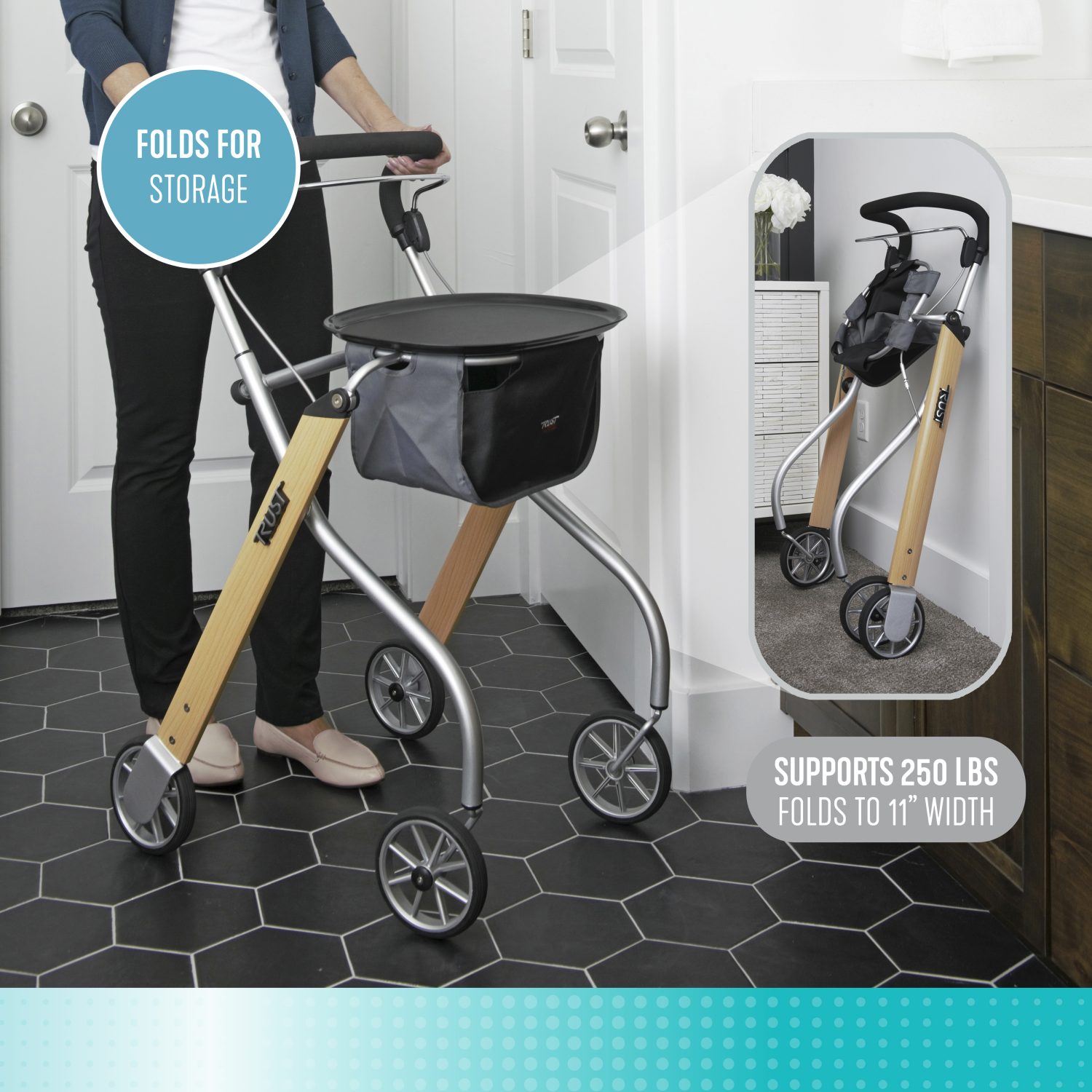 Alternative view of 4500 Let's Go Indoor Rollator
