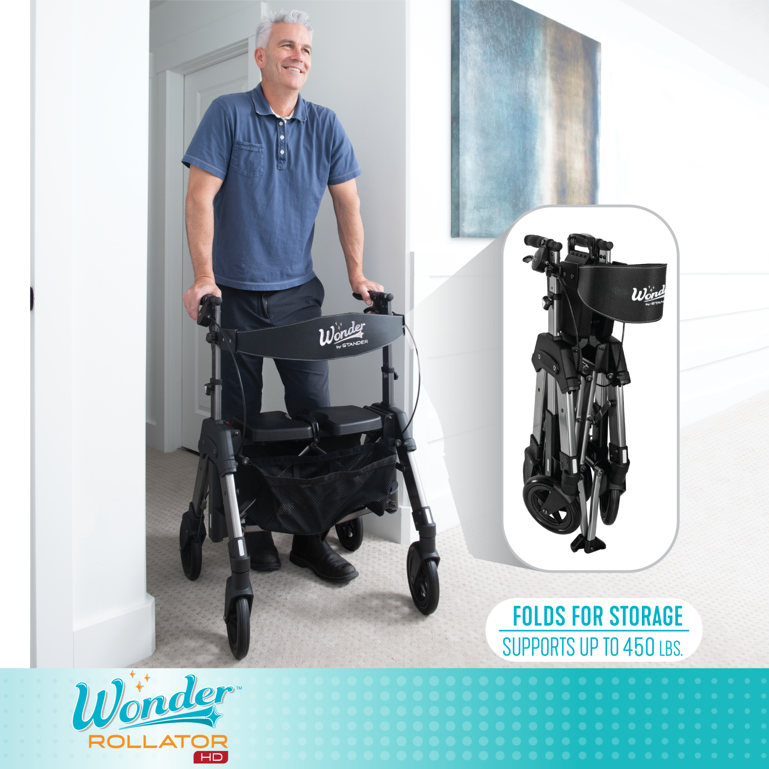 Alternative view of 4360 Wonder Rollator HD