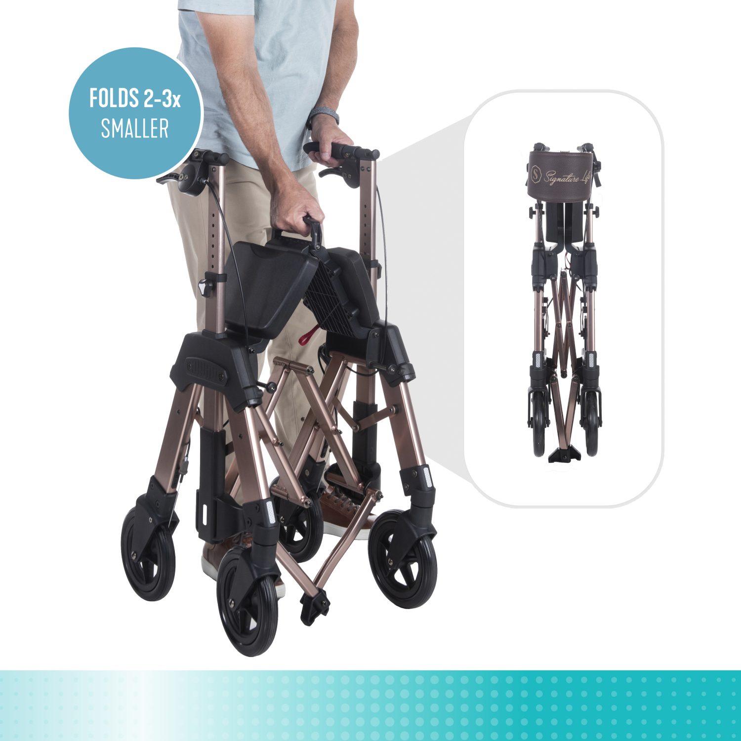 Alternative view of 7680 Elite Travel Rollator HD