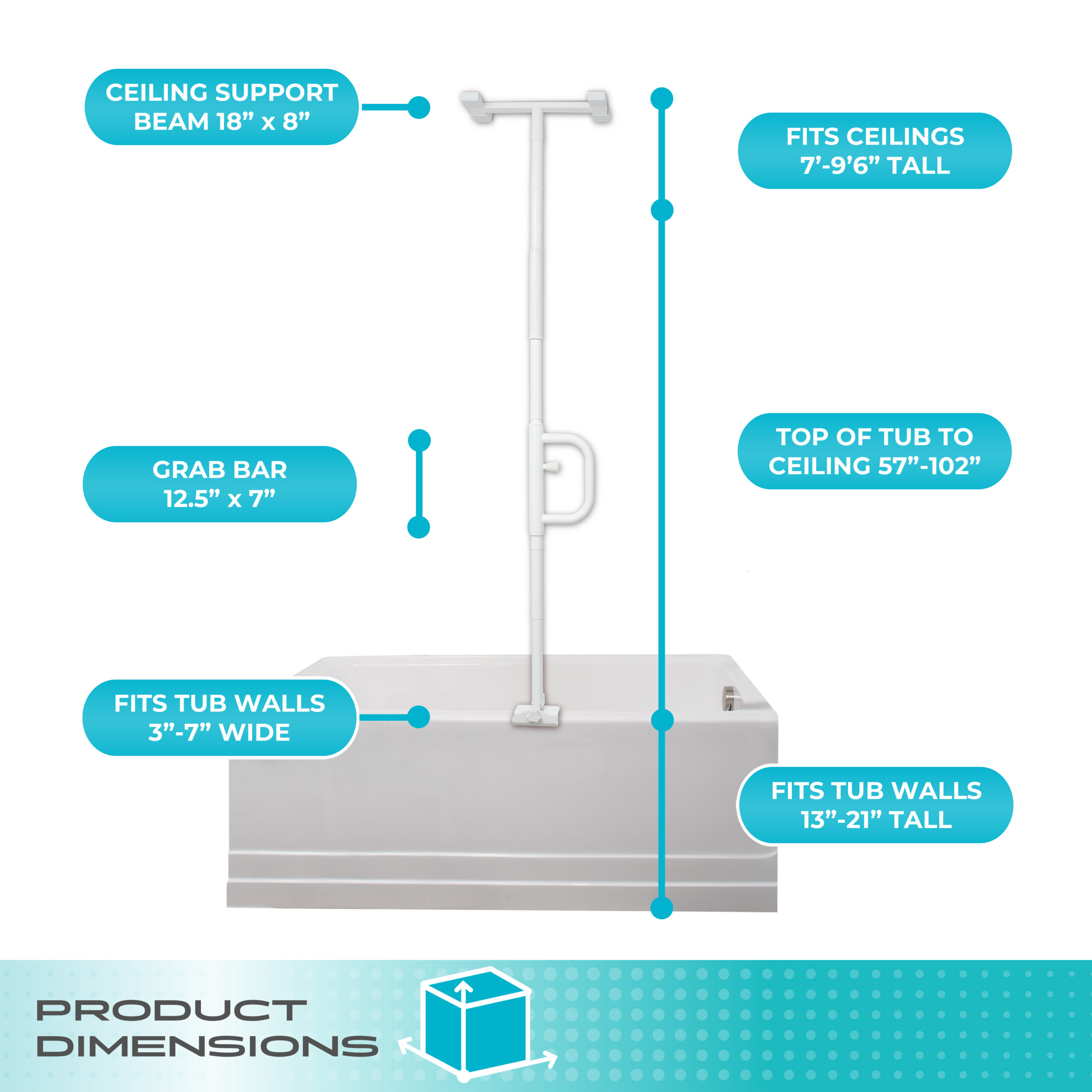 1120 Wonder Bathtub Pole - Image 8