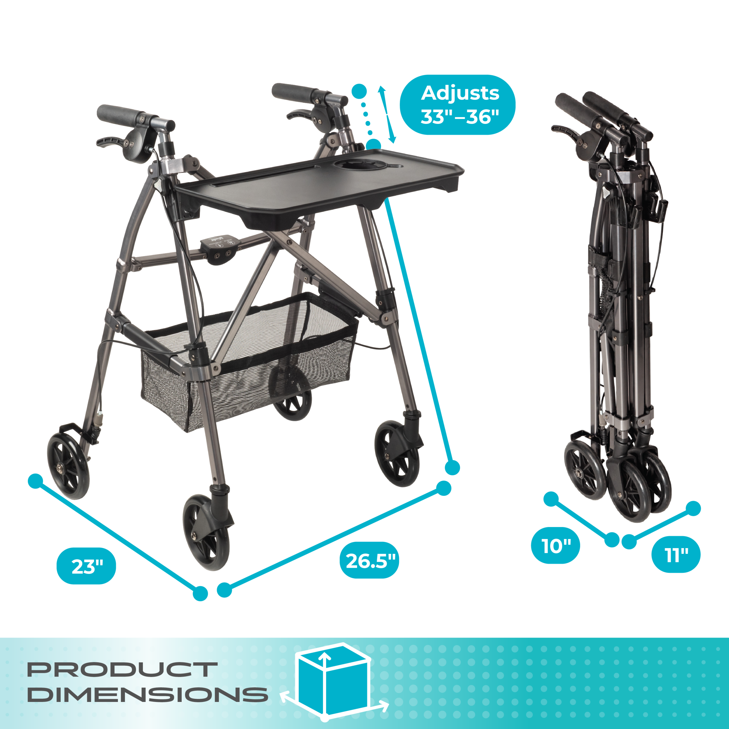 4390 Wonder Indoor Rollator - Image 10