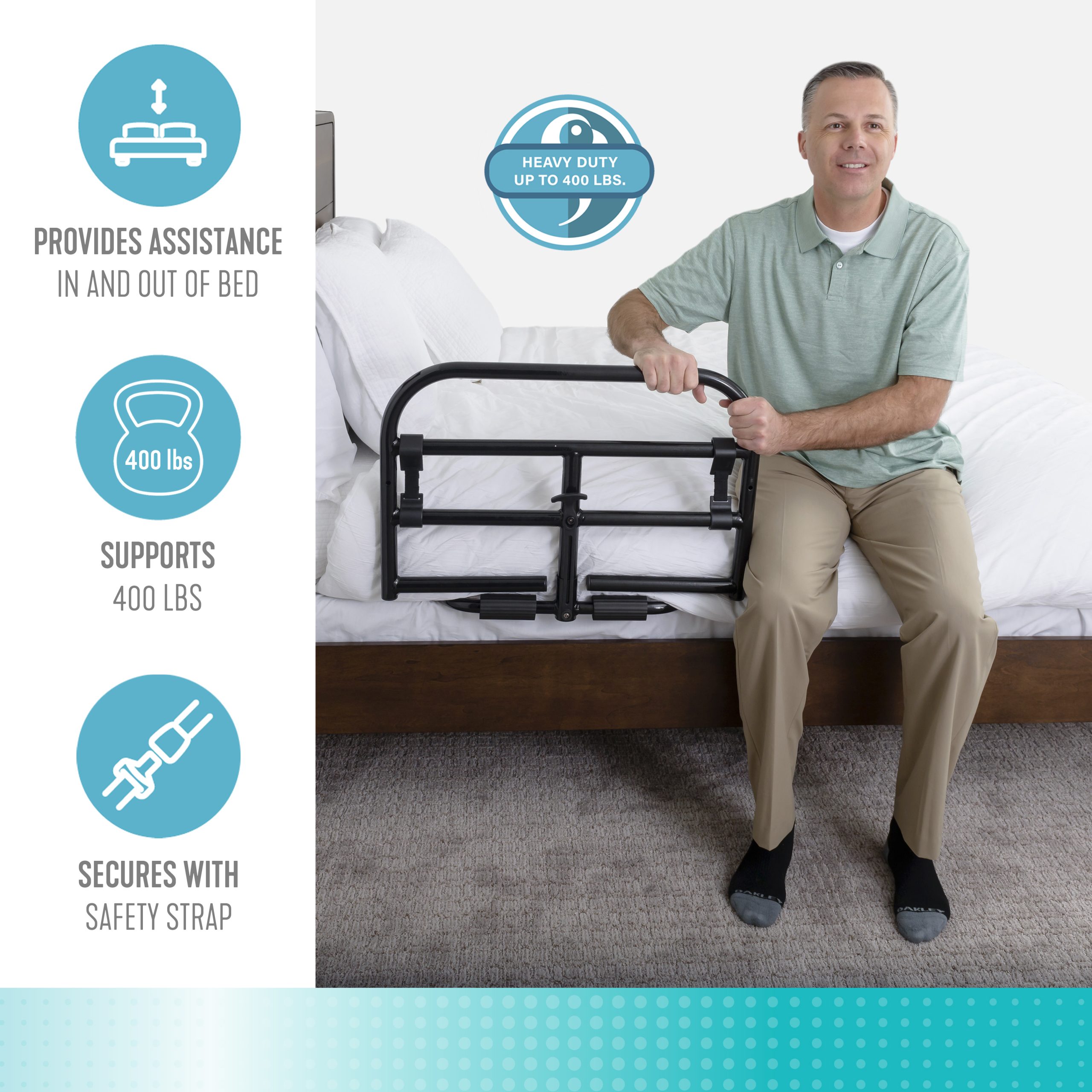 8940 Prime Safety Bed Rail - Image 3