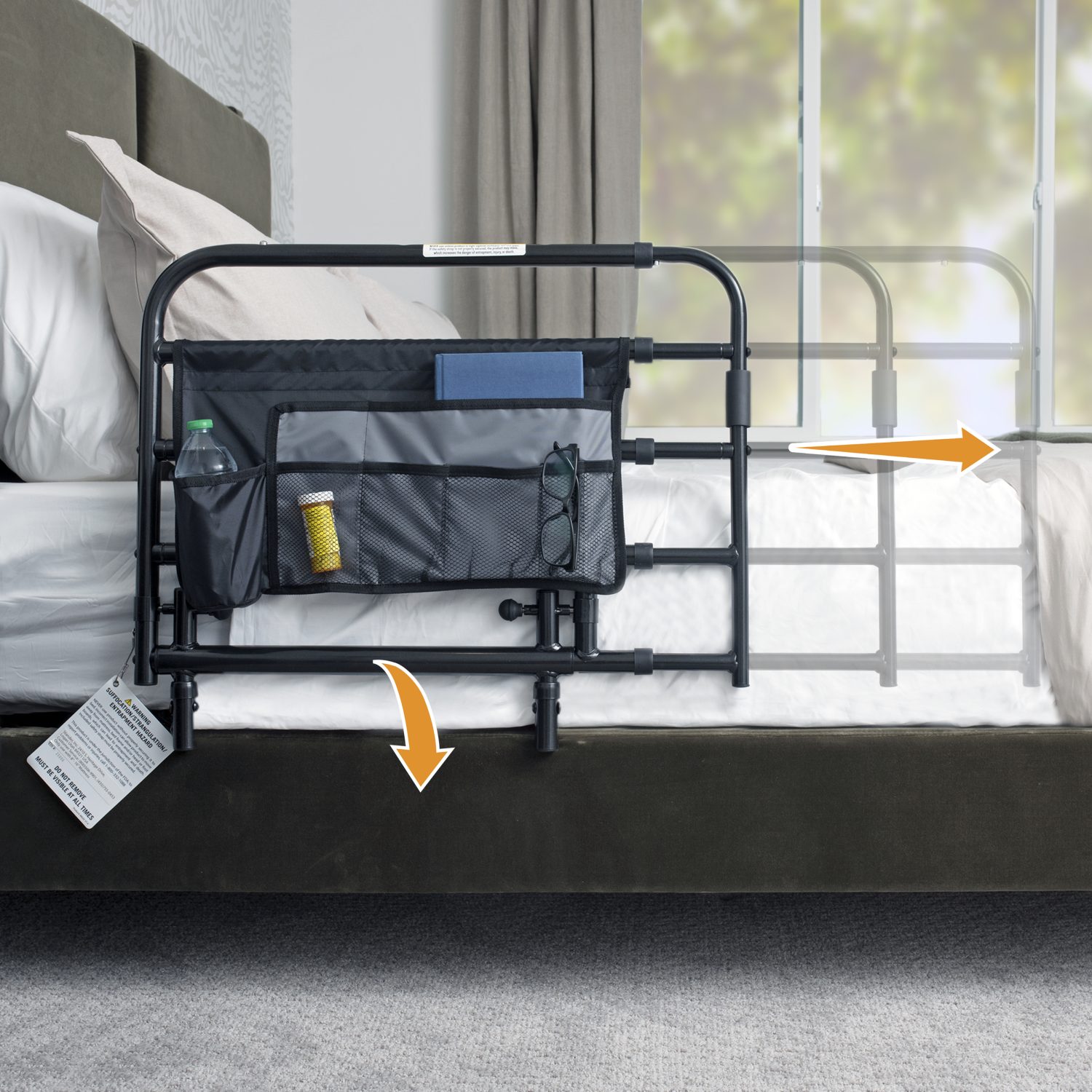 8020 Wonder Pivot Bed Rail Tall