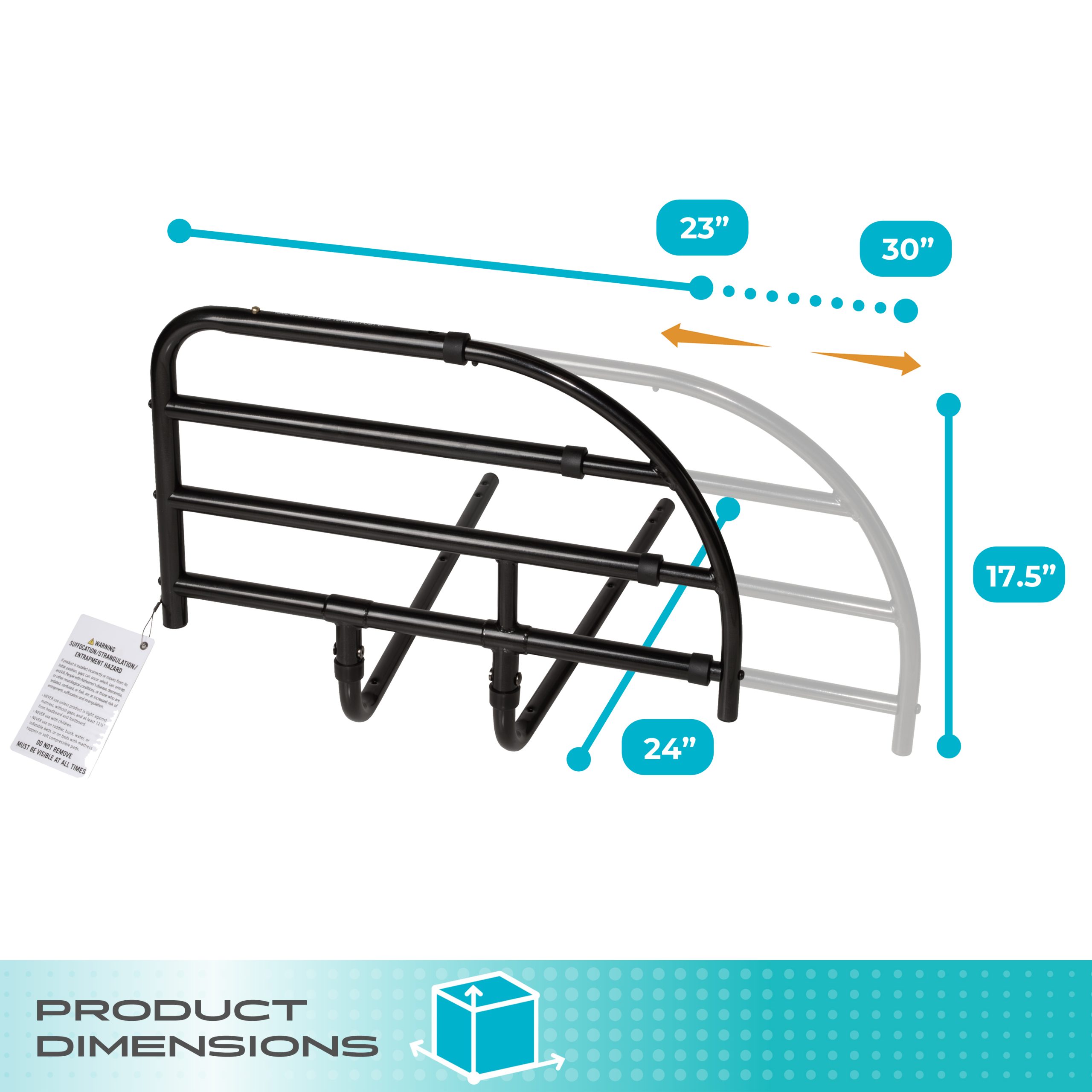 8700 Wonder Bed Rail for Adjustable Beds - Image 8