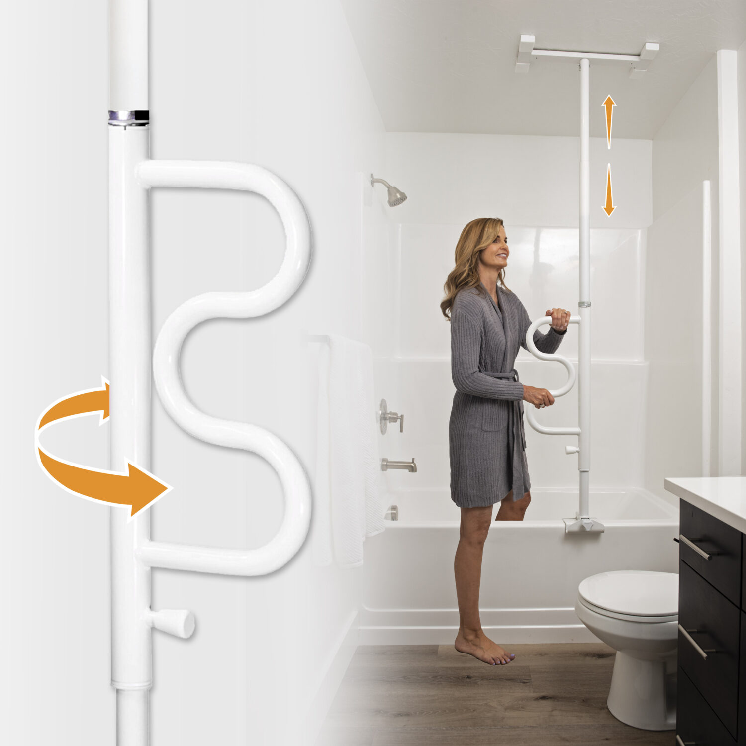 1112 Wonder Bathtub Pole Plus
